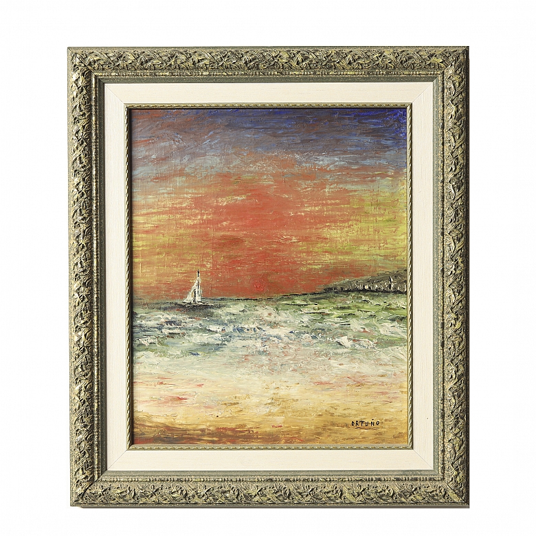 奥尔图尼奥 Ortuño （20世纪）《海上帆船》