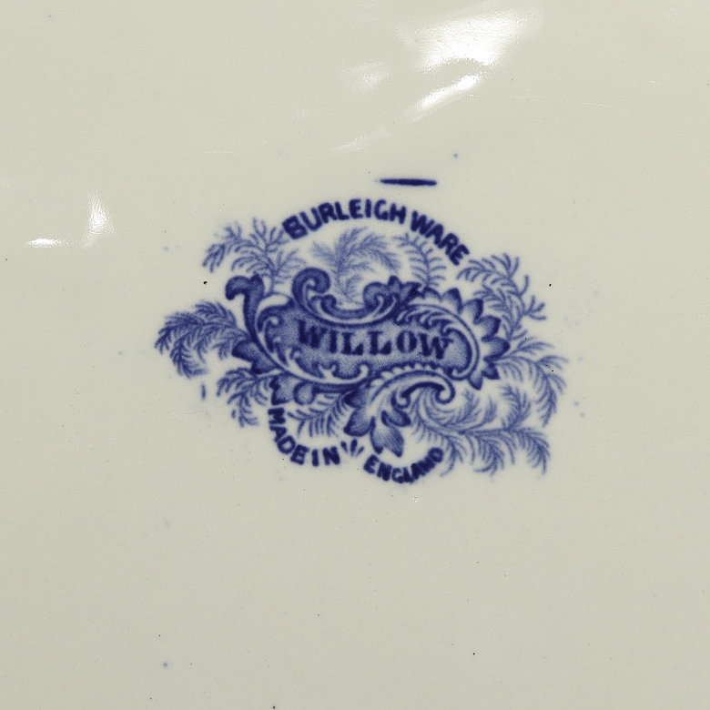 Willow Pattern Tray, Burleigh Ware, 19th Century - 3