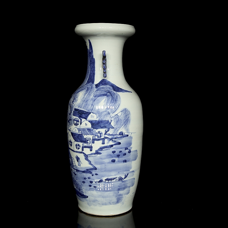 Jarrón de porcelana esmaltada