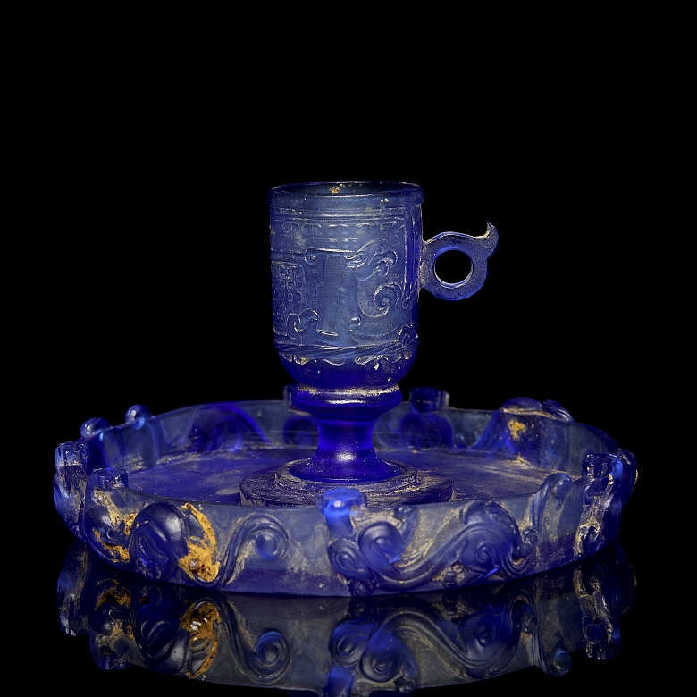 Conjunto de liulí de copa y plato