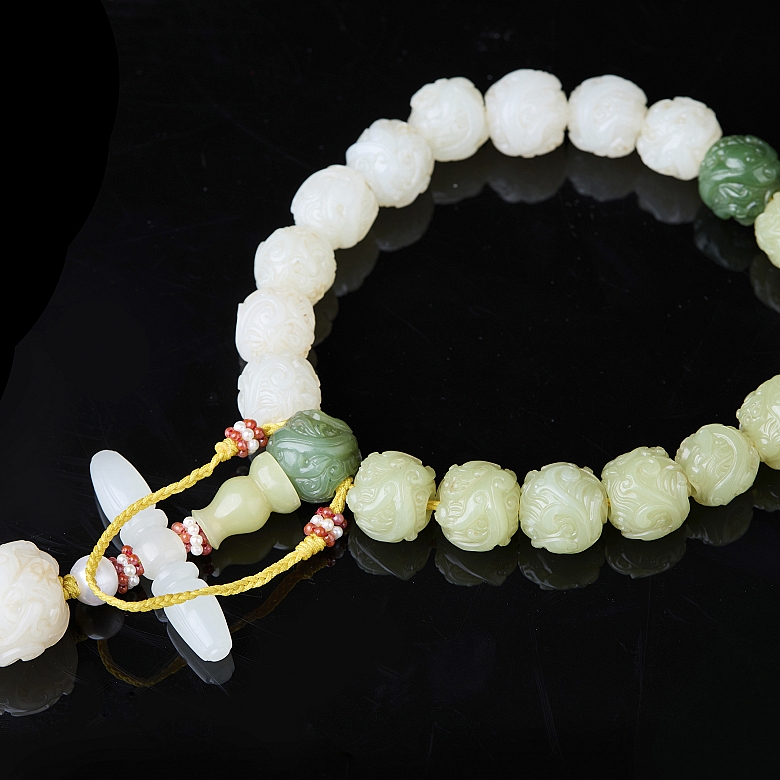 Pulsera de cuentas de jade 