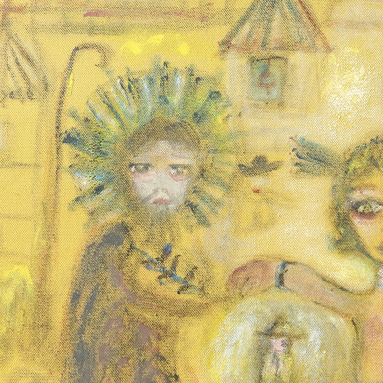 Mª Dolores Casanova Teruel (1928-2007)  “Jesus in the manger,” 2000