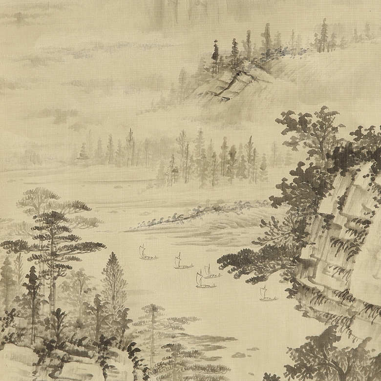中国画《江山如画》，20世纪 - 3