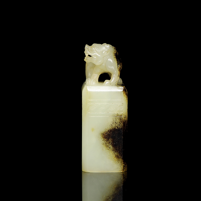 Sello de jade blanco 