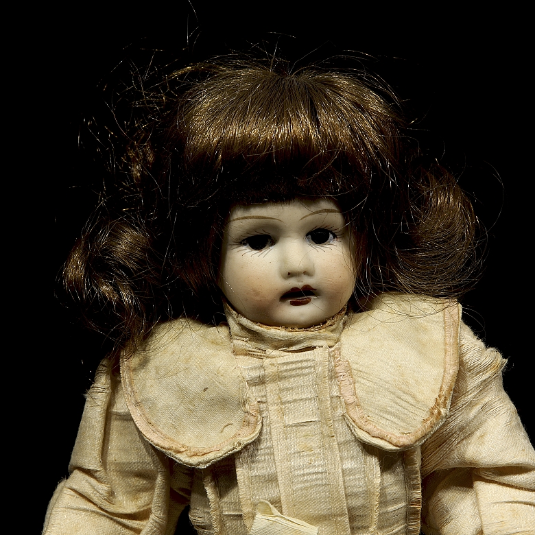 Muñeca de porcelana, Alemania, ca. 1910-1925