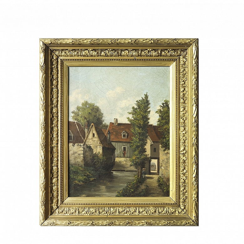 C. Bark (19th-20th century) ‘Village Corner’