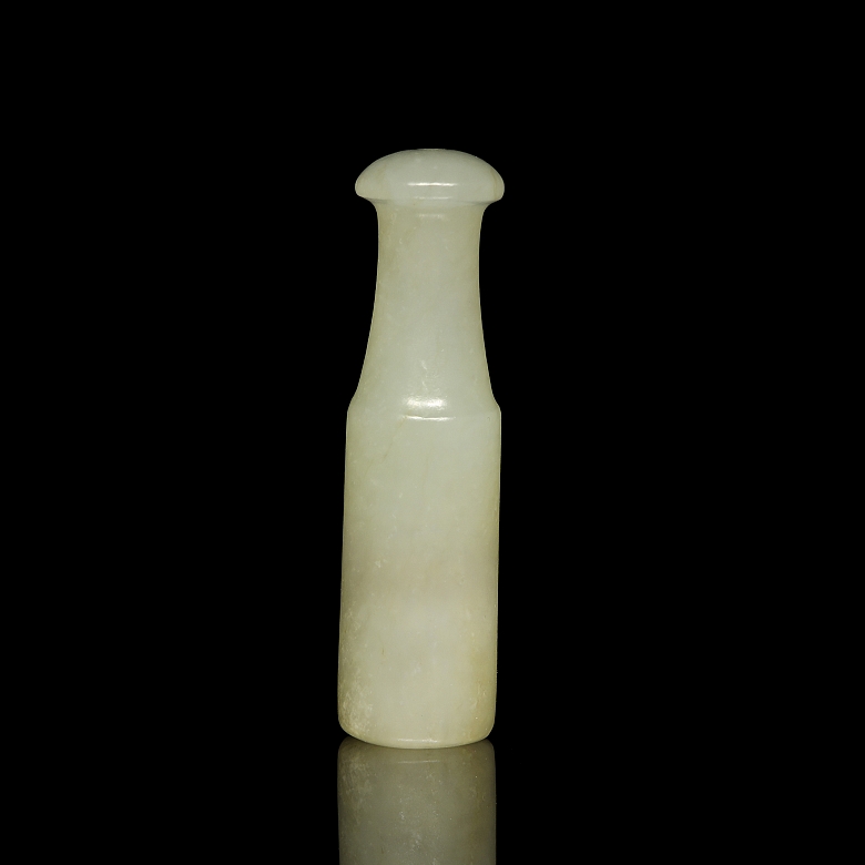 Carved jade mouthpiece, Qing dynasty - 4
