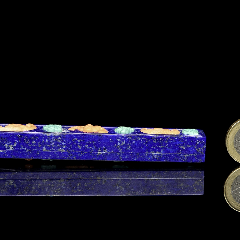 Small lapislazuli box “Bats and clouds”, 20th century - 6