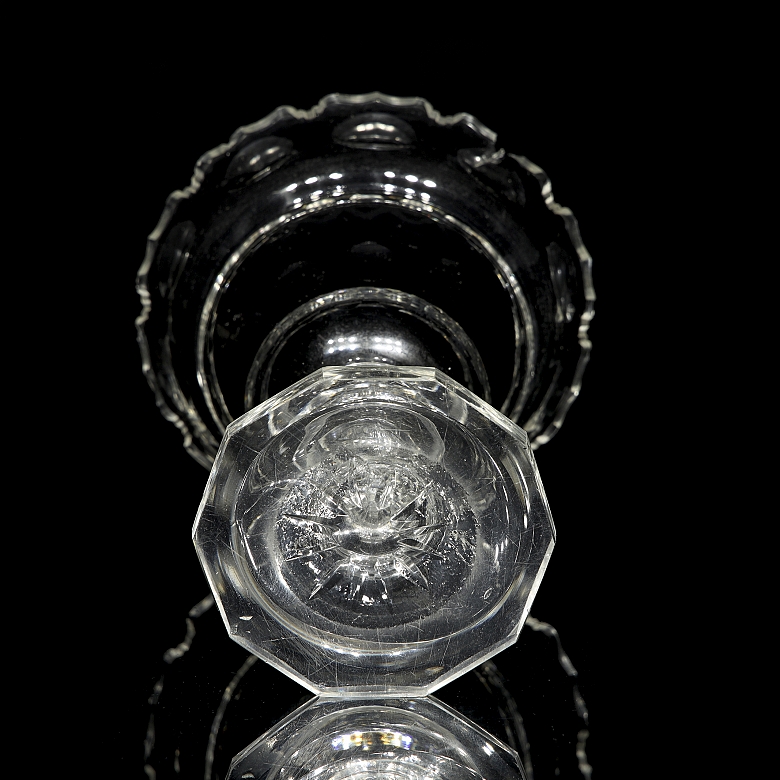 切割玻璃糖果盒，19世纪