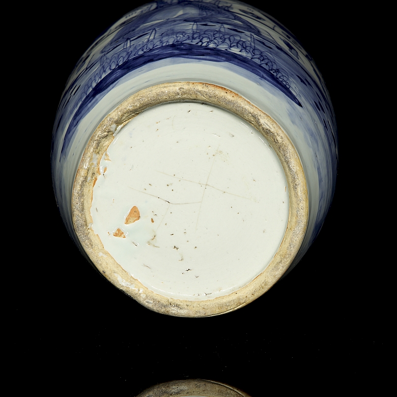 Jarrón de porcelana esmaltada