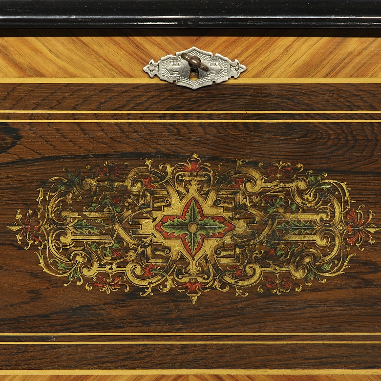 Caja de marquetería de estilo Neoclásico, s.XX - 4