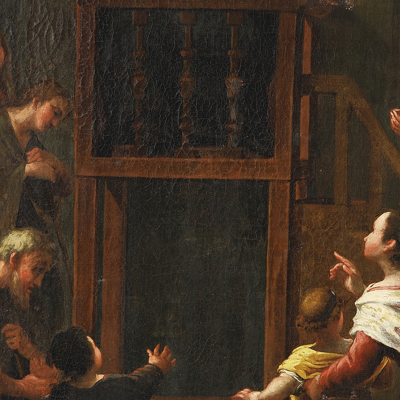 18th-19th century Italian school, 'Saint Philip Neri Preaching'