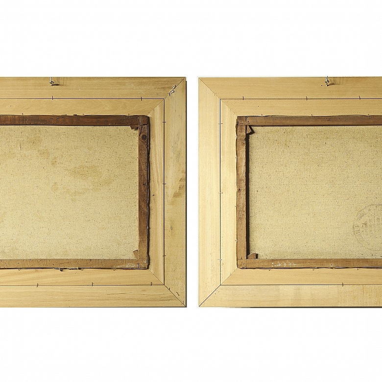 Etienne S. (20th century) “Pair of Seascapes”