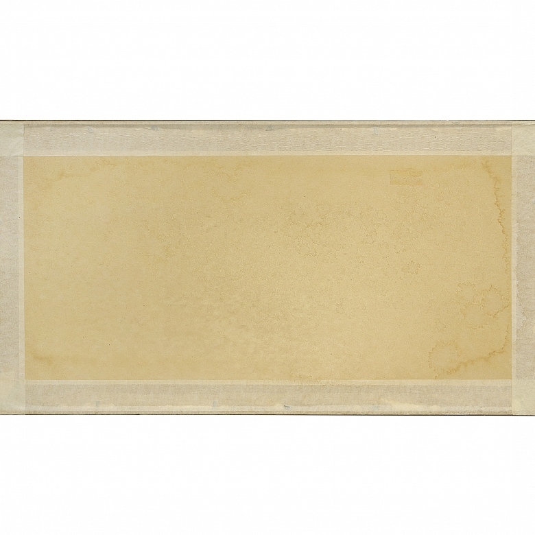 Hand-painted fan leaf, 20th century - 6