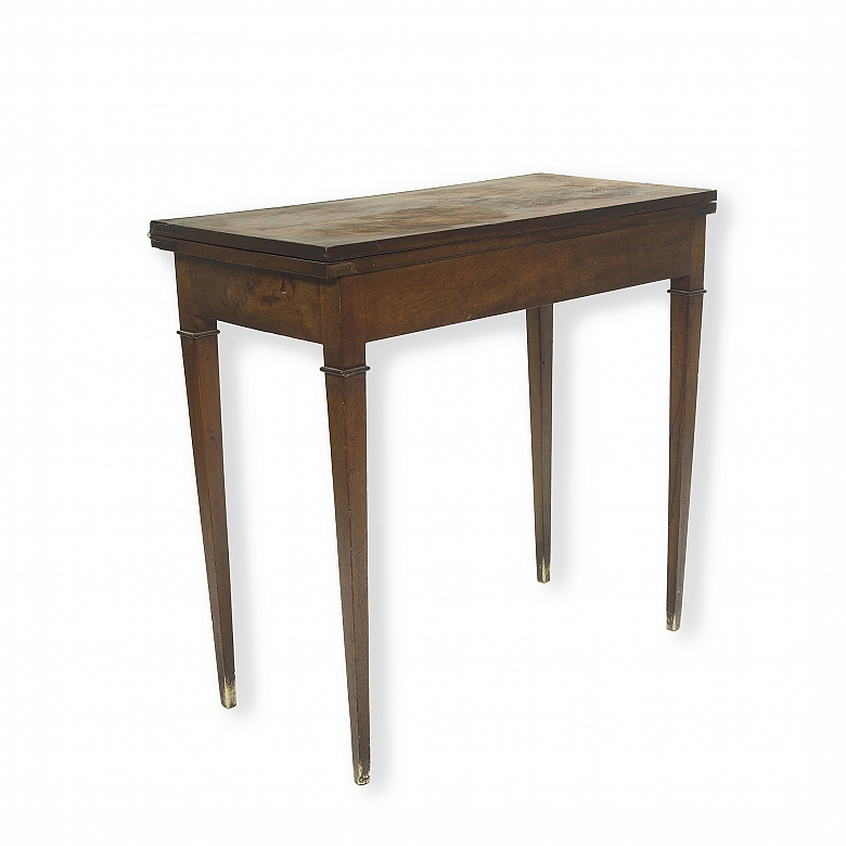 Folding game table, 20th century