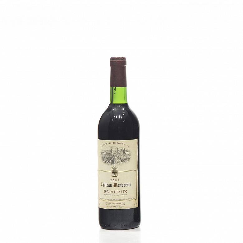 Grand wine “Château Monvoisin,” Bordeaux 2003.