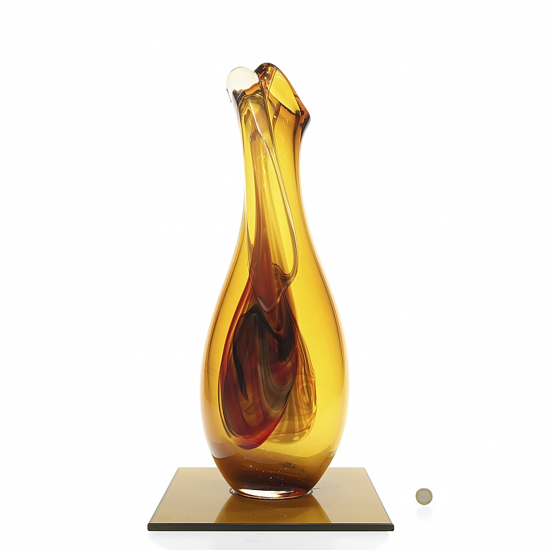 Molinary. Murano glass vase, 20th century - 10