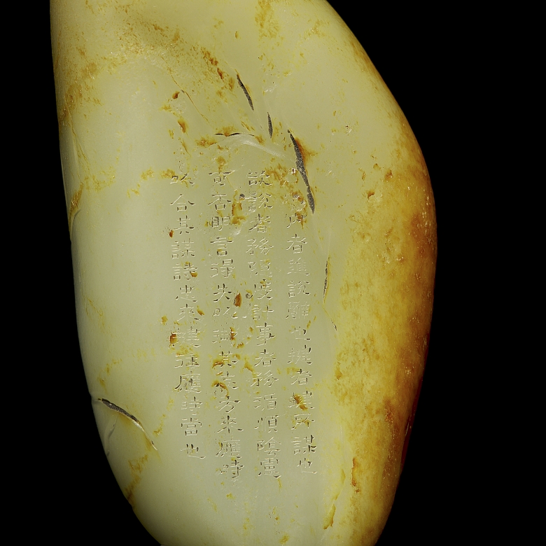Roca de jade tallada