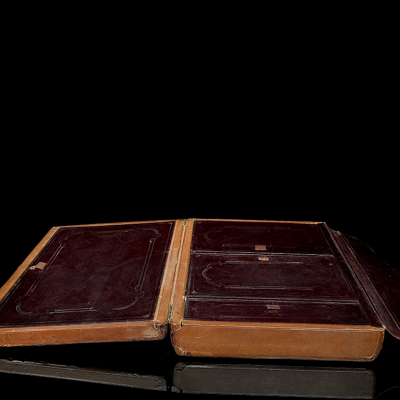 Briggs English travel writing desk, 19th century - 1