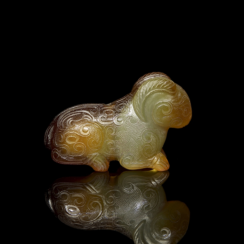 Figura de ágata tallada