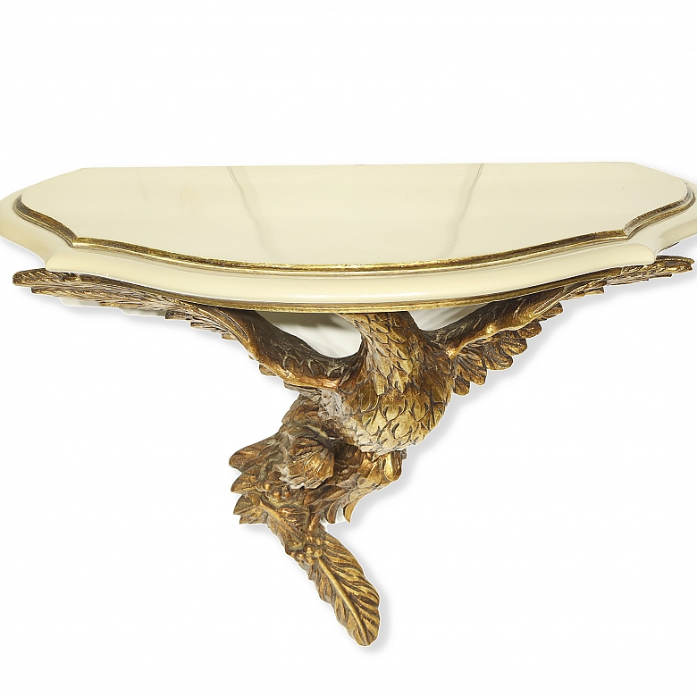 Gilded wooden corbel “Eagle,” 20th century