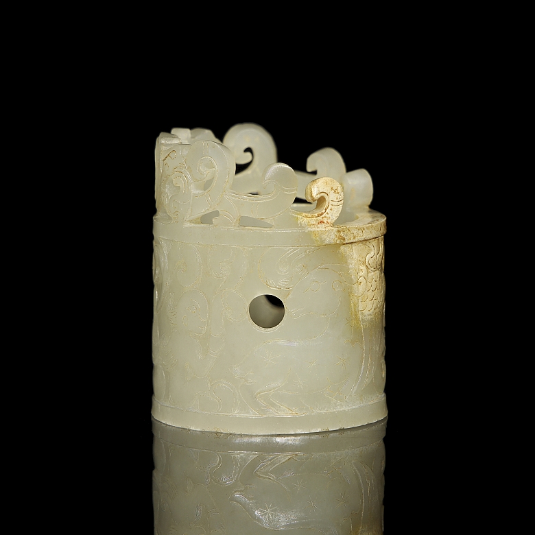 Ornamento para el pelo de jade 