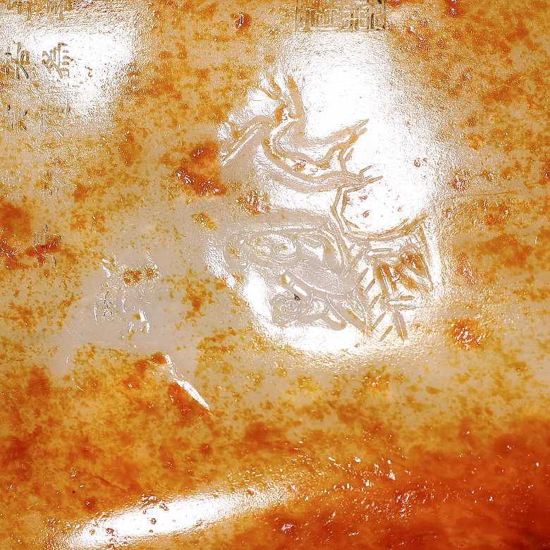 Piedra de jade tallado 