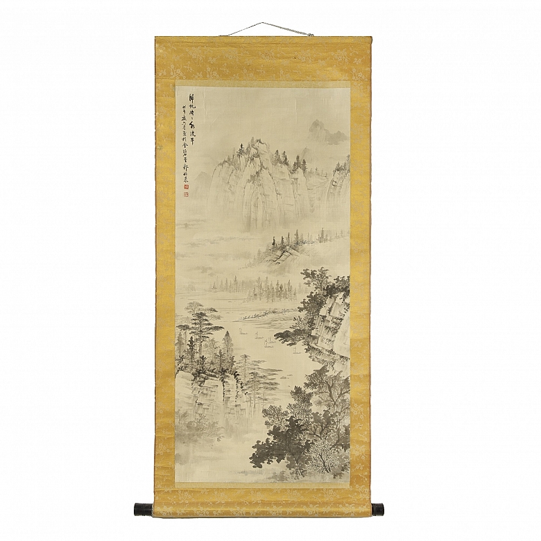 中国画《江山如画》，20世纪