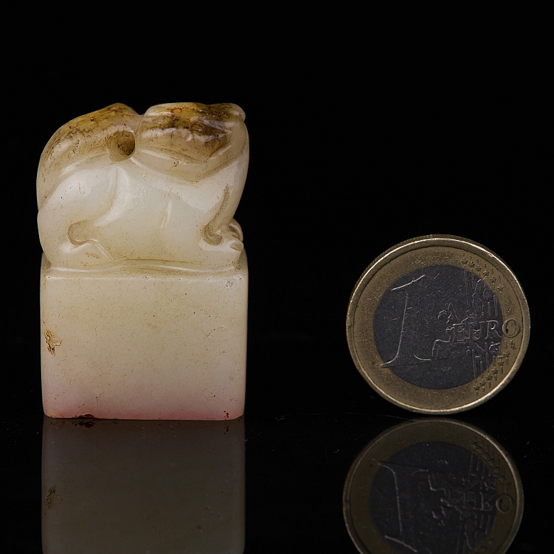 Sello de jade blanco