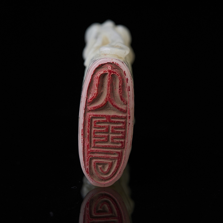 Sello de jade blanco