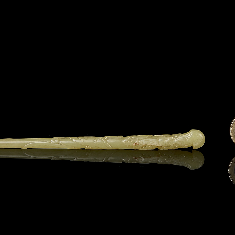 Horquilla de jade amarillo 