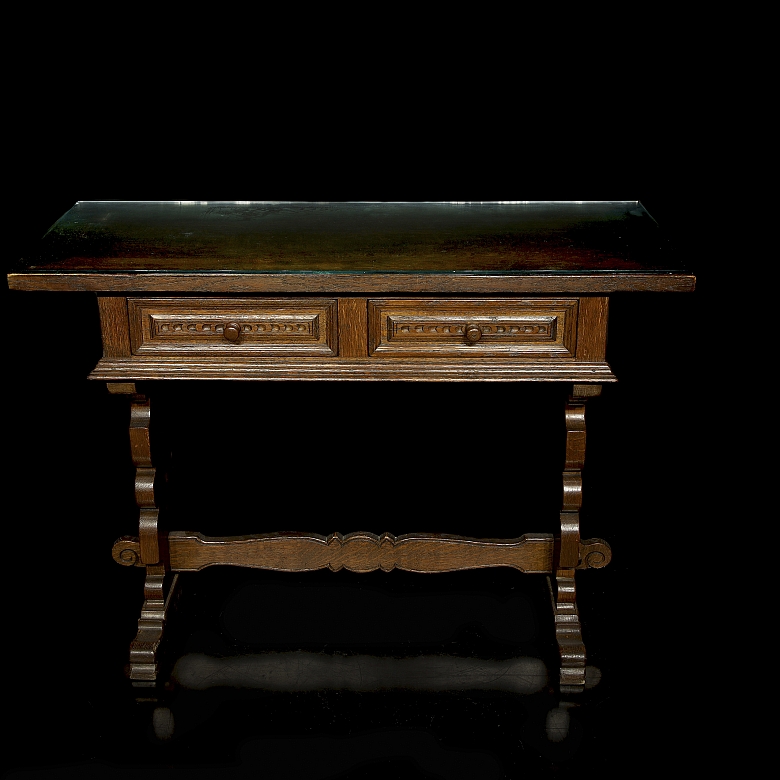 Wooden hall table, 20th century - 6