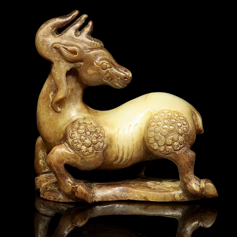 Figura de jade tallado 