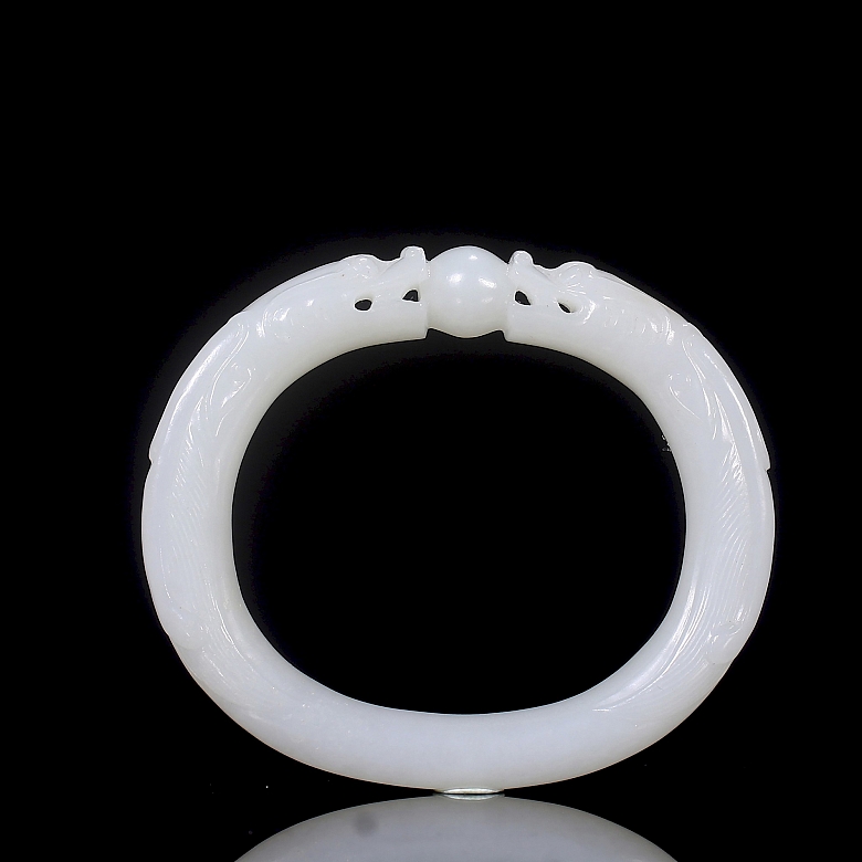 Brazalete de jade blanco 